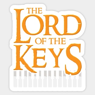 PIANO PLAYER: Lord of The Keys Sticker